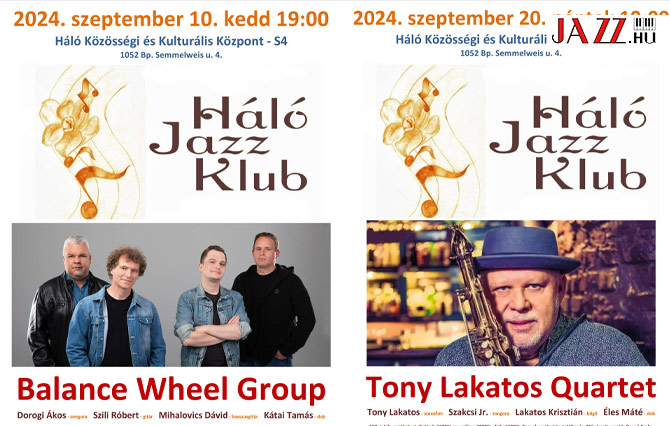 Háló jazzklub szeptember