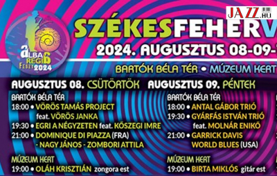 Ingyenes jazzfesztivál kezdődik csütörtökön Székesfehérváron